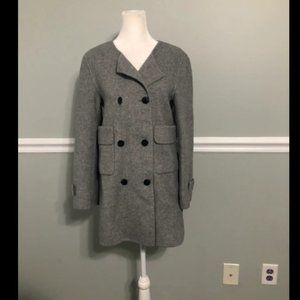 ZARA HAND MADE BUTTONED JACKET COAT Sz S
